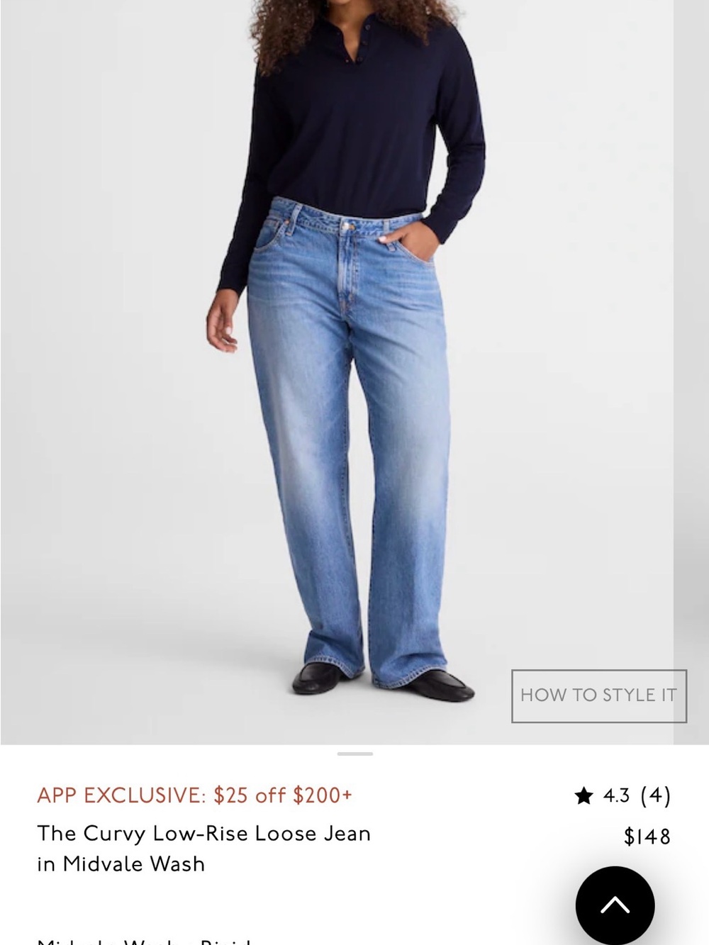 Madewell Light Blue Relaxed Curvy Low-Rise Jeans. LIKE NEW